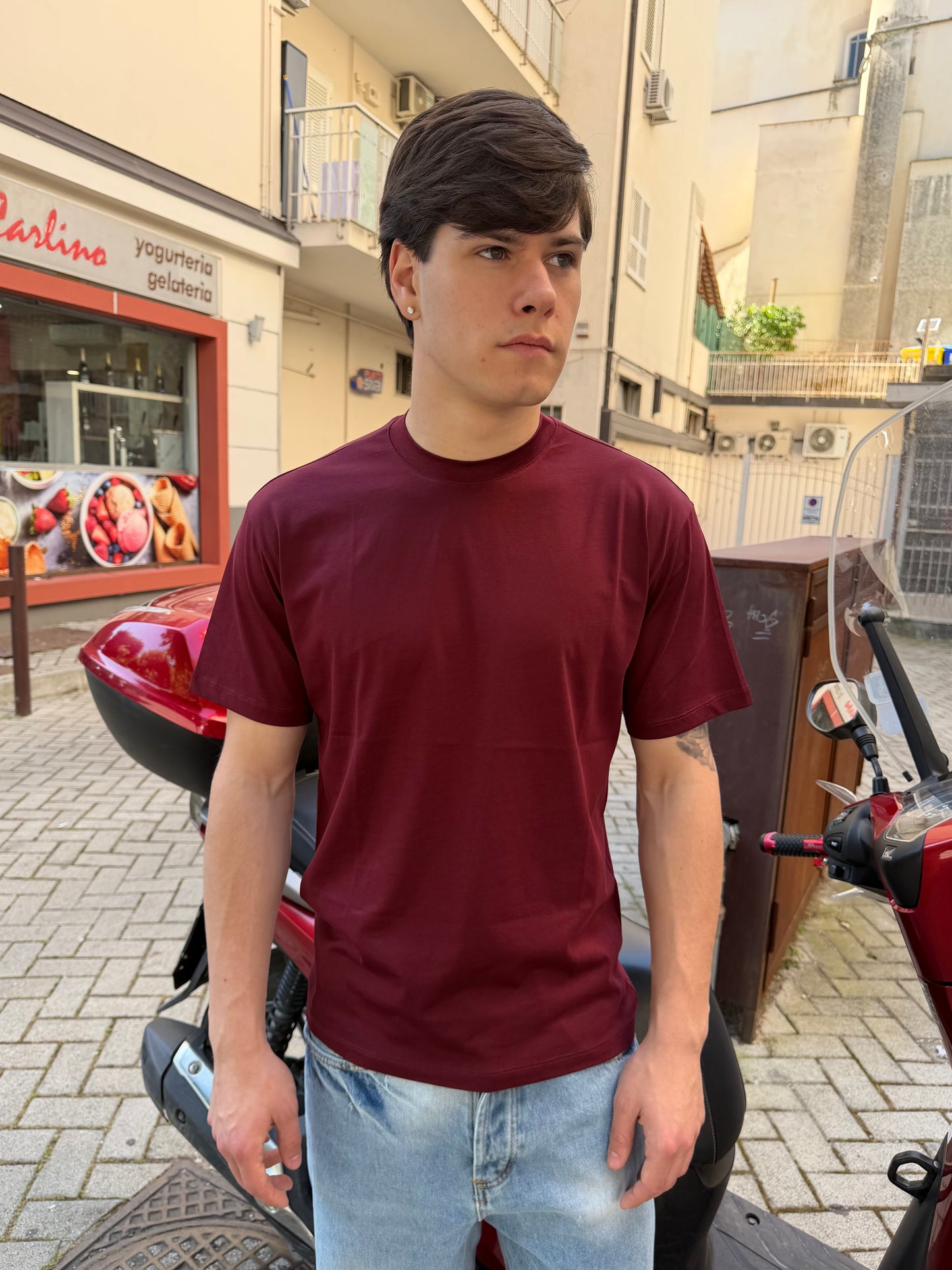 T-shirt filo di scozia