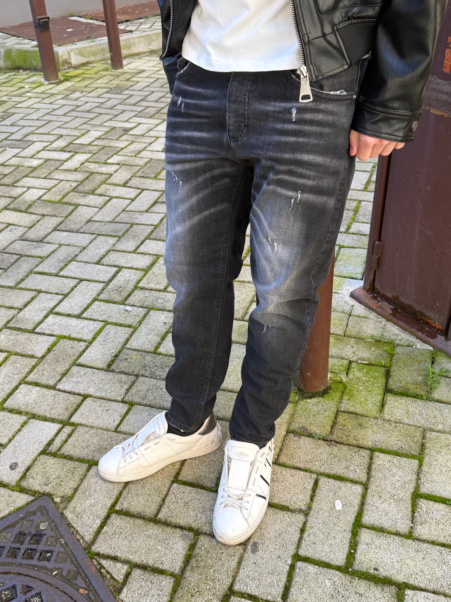 Jeans Slim Fit Black Sfumato