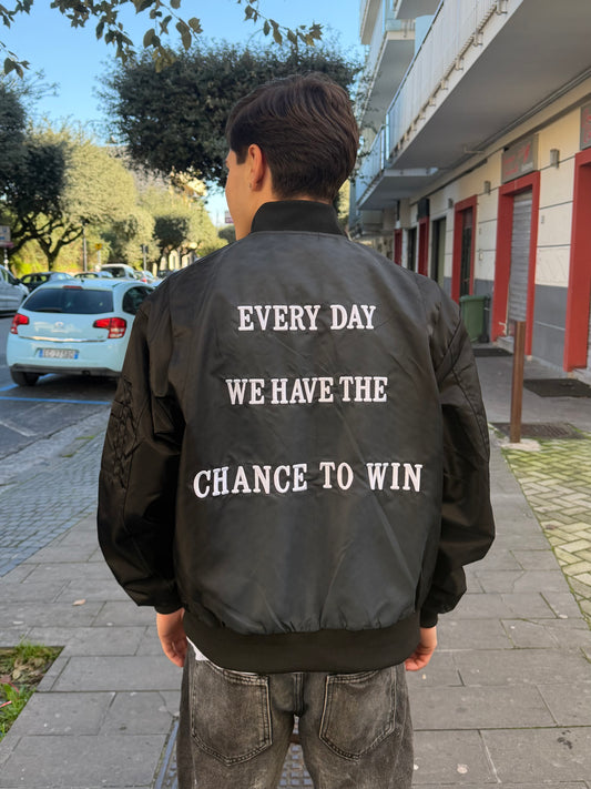 Bomber primaverile con stampa retro