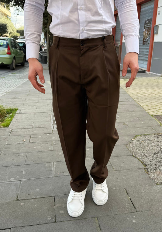Pantalone Baggy con molla e bottone