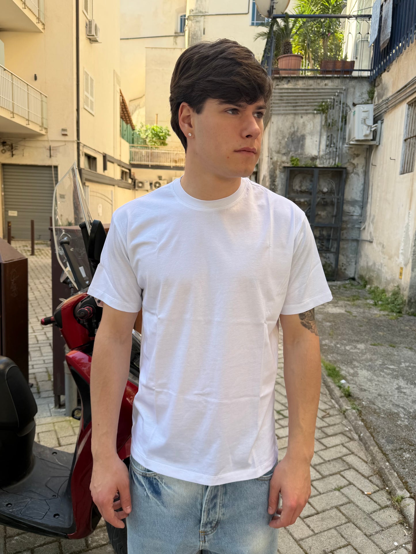 T-shirt filo di scozia
