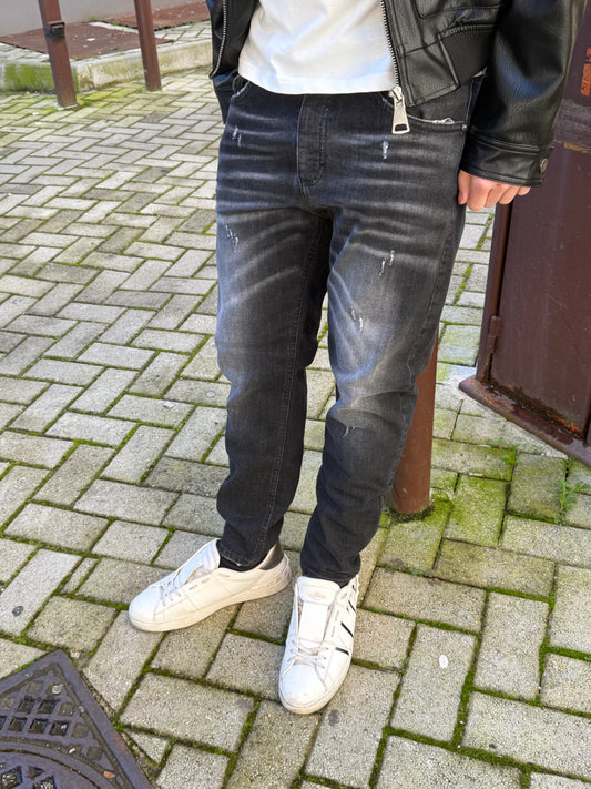 Jeans Slim Fit Black Sfumato