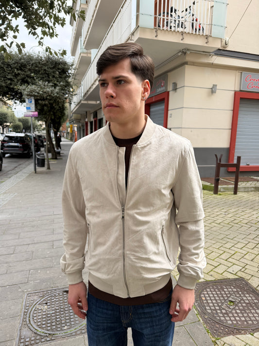 Giubbino in camoscio leggero