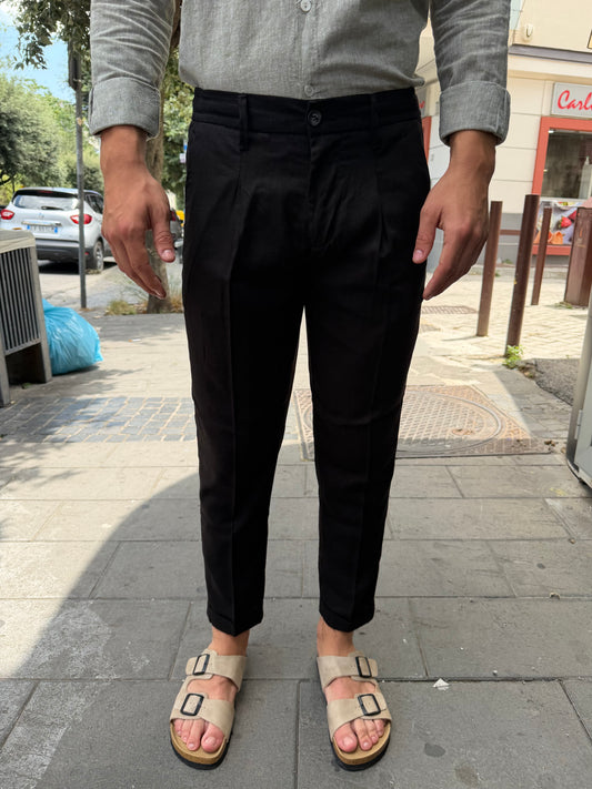 Pantalone sartoriale in lino