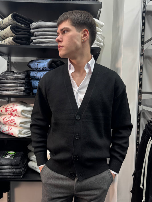 Cardigan tessuto premium over-size