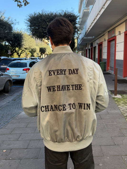 Bomber primaverile con stampa retro