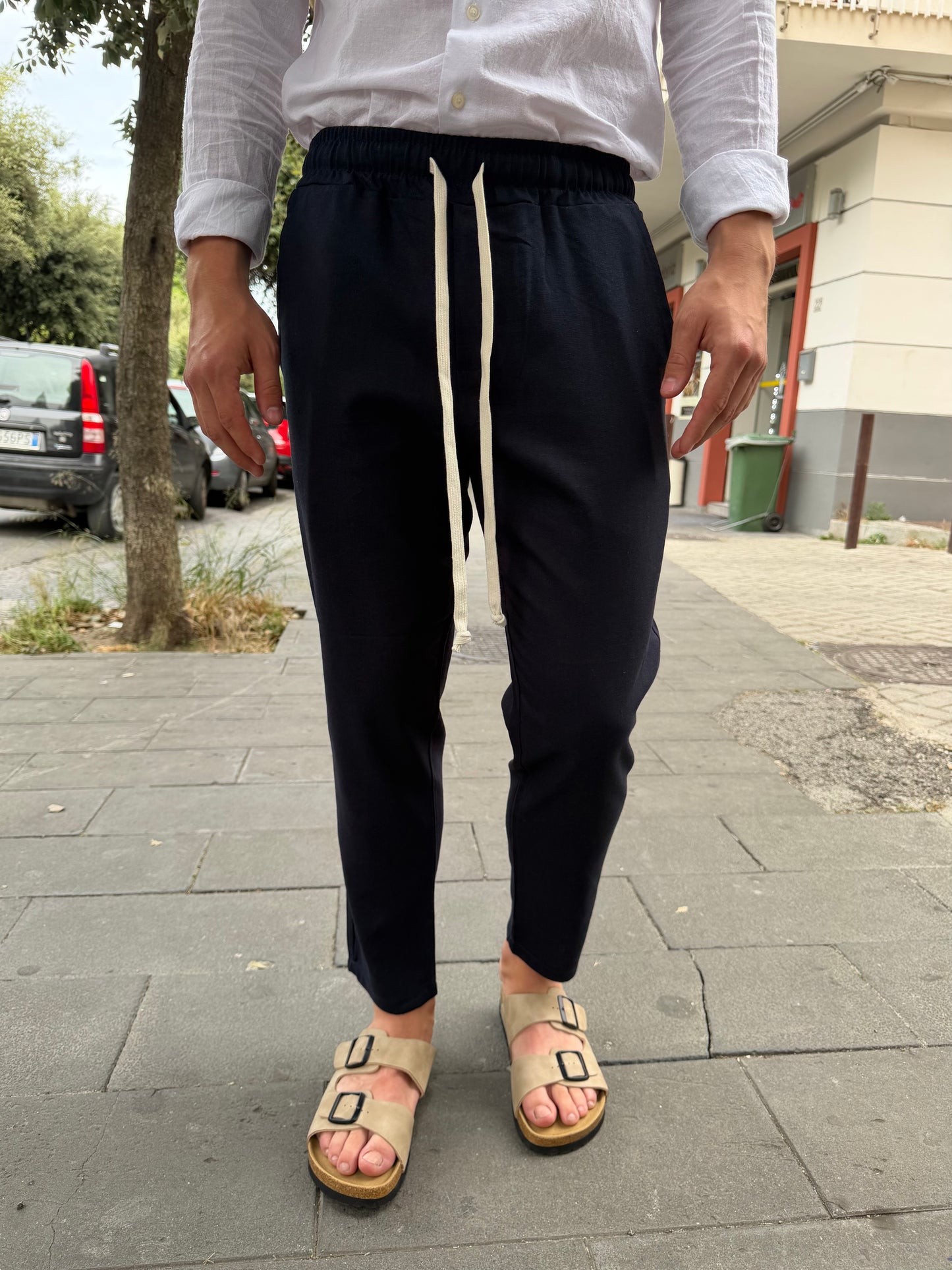 Pantalaccio in lino sartoriale