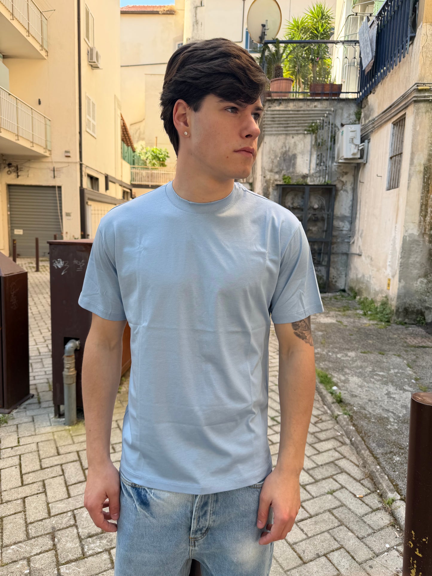 T-shirt filo di scozia