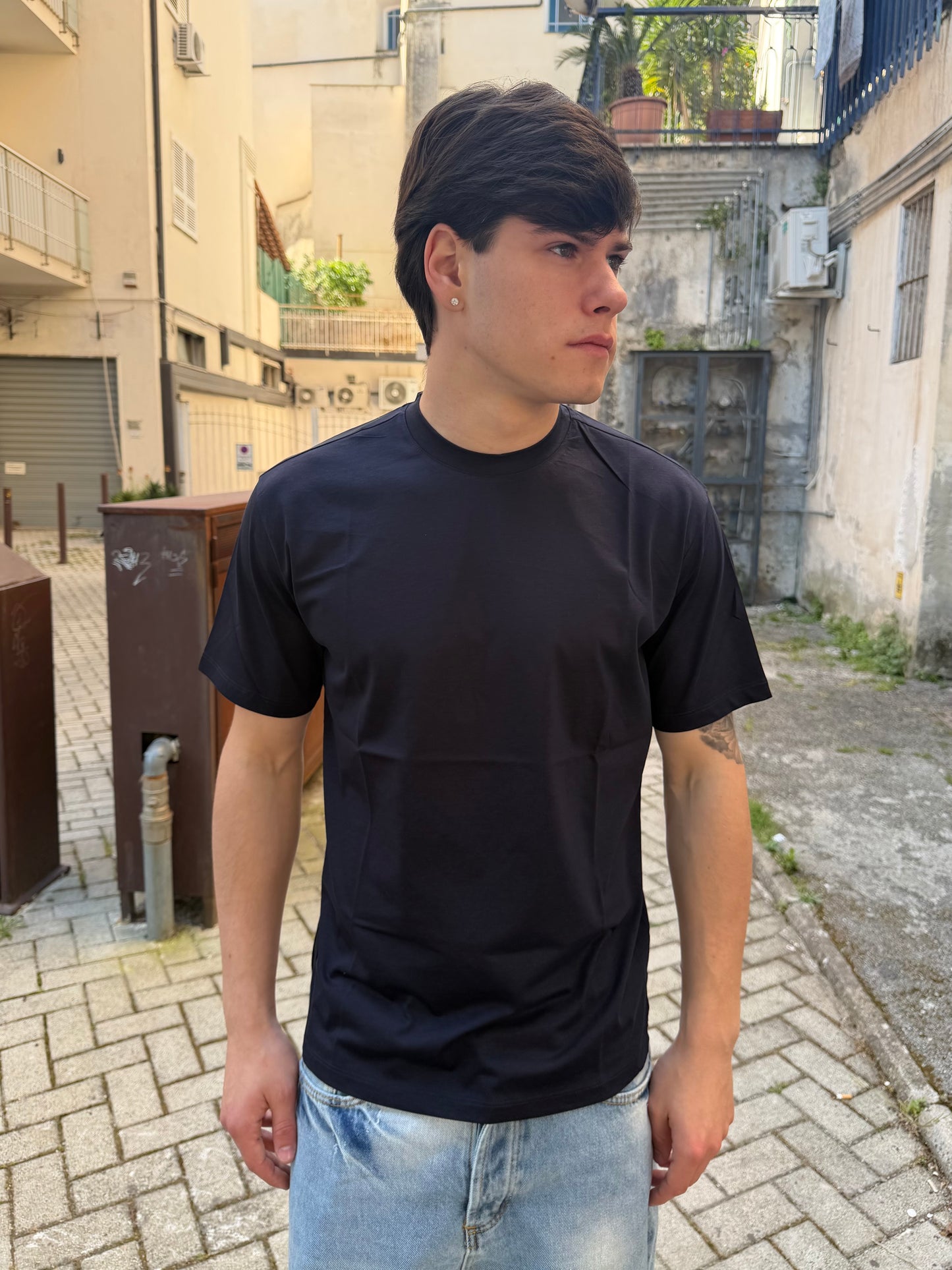 T-shirt filo di scozia