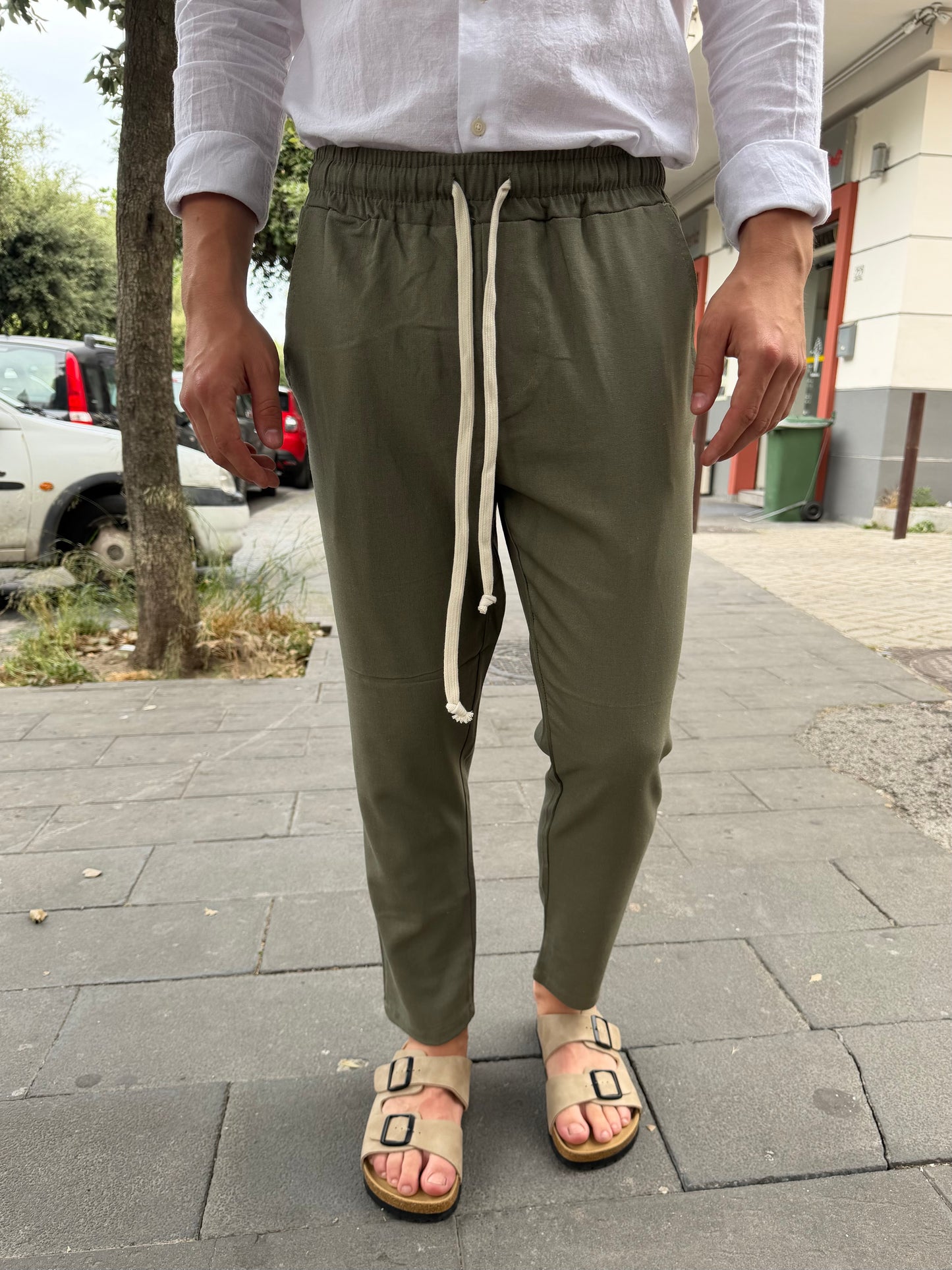 Pantalaccio in lino sartoriale