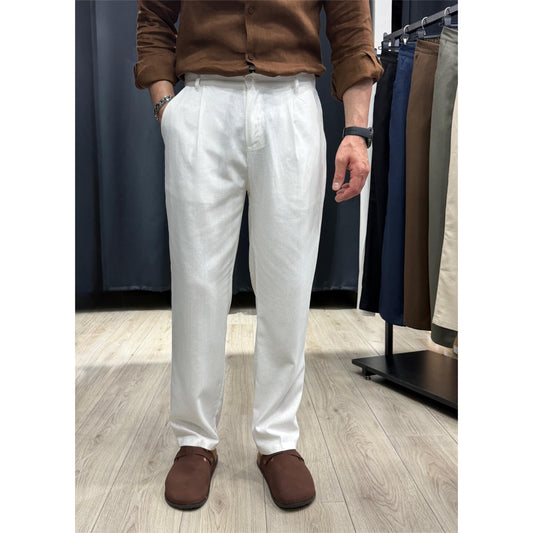 Pantalone in lino baggy