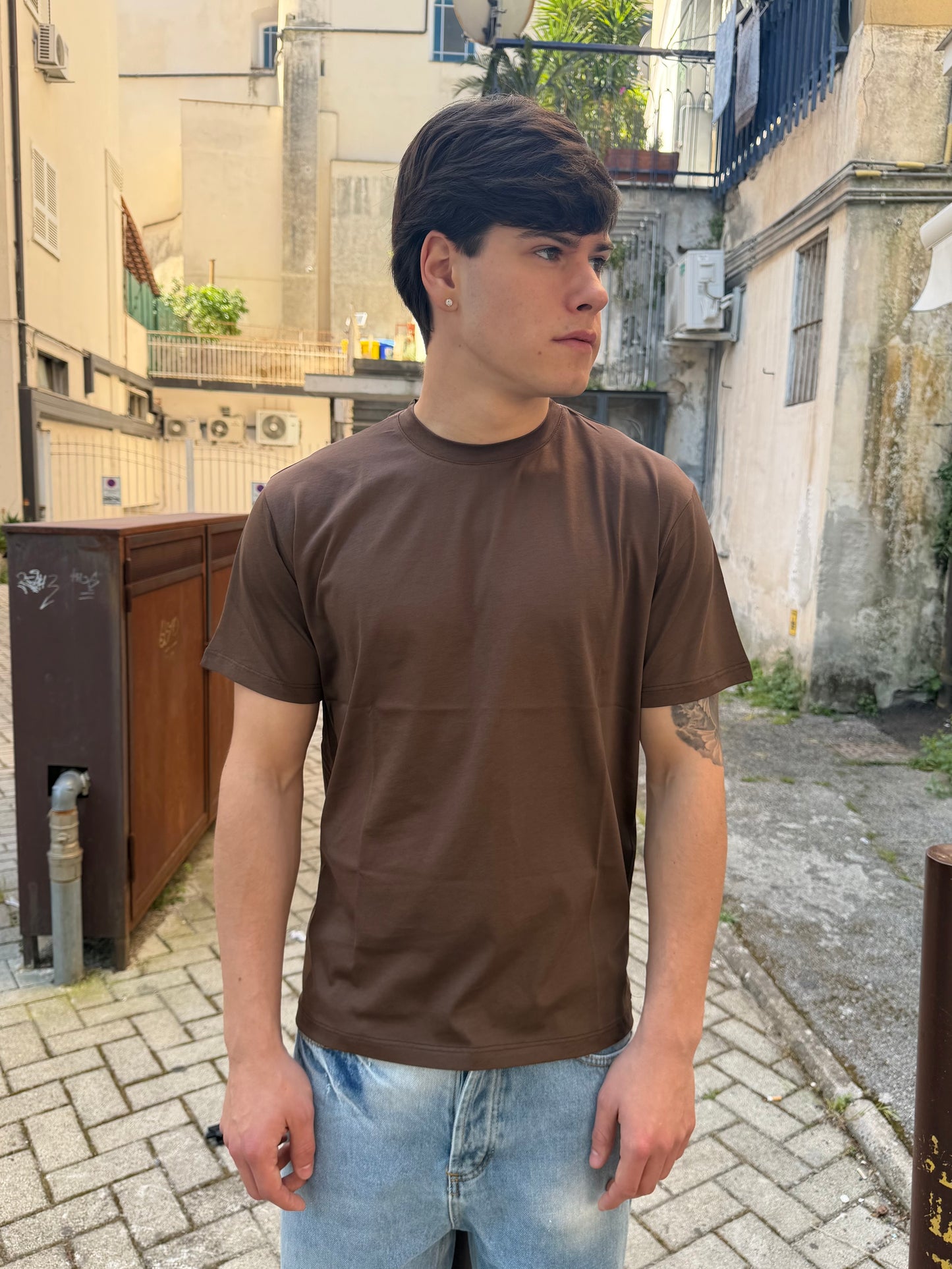 T-shirt filo di scozia