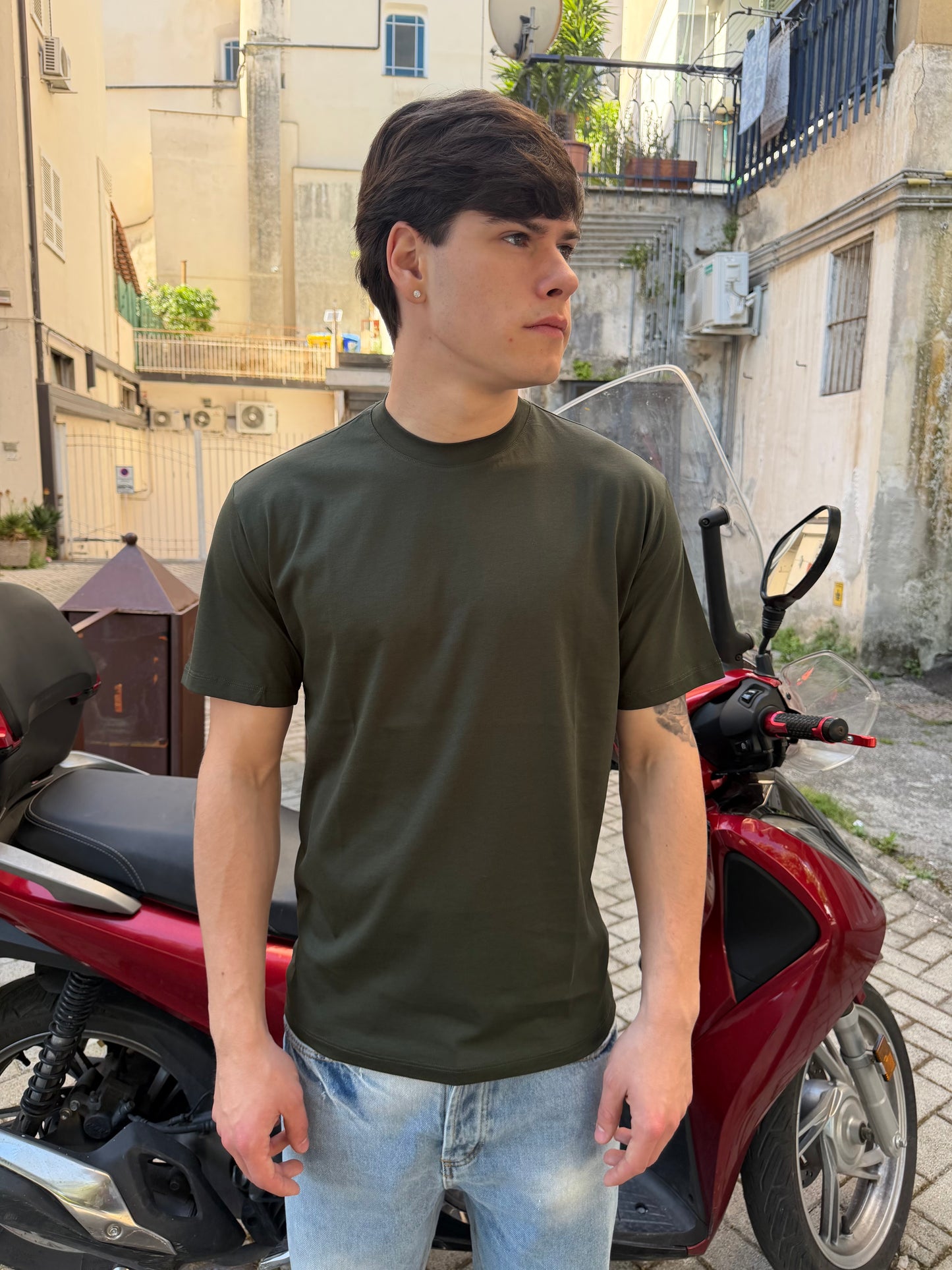 T-shirt filo di scozia