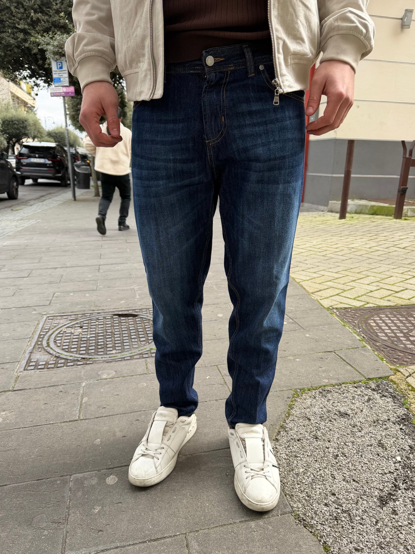 Jeans Basic Blu Sfumato