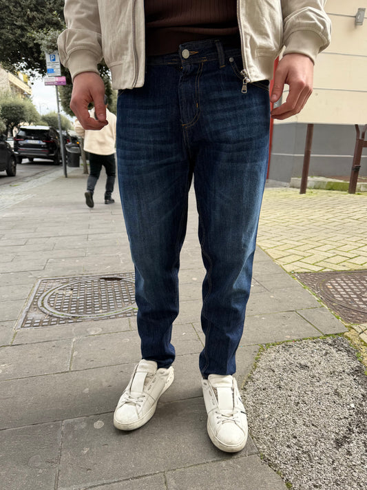 Jeans Basic Blu Sfumato