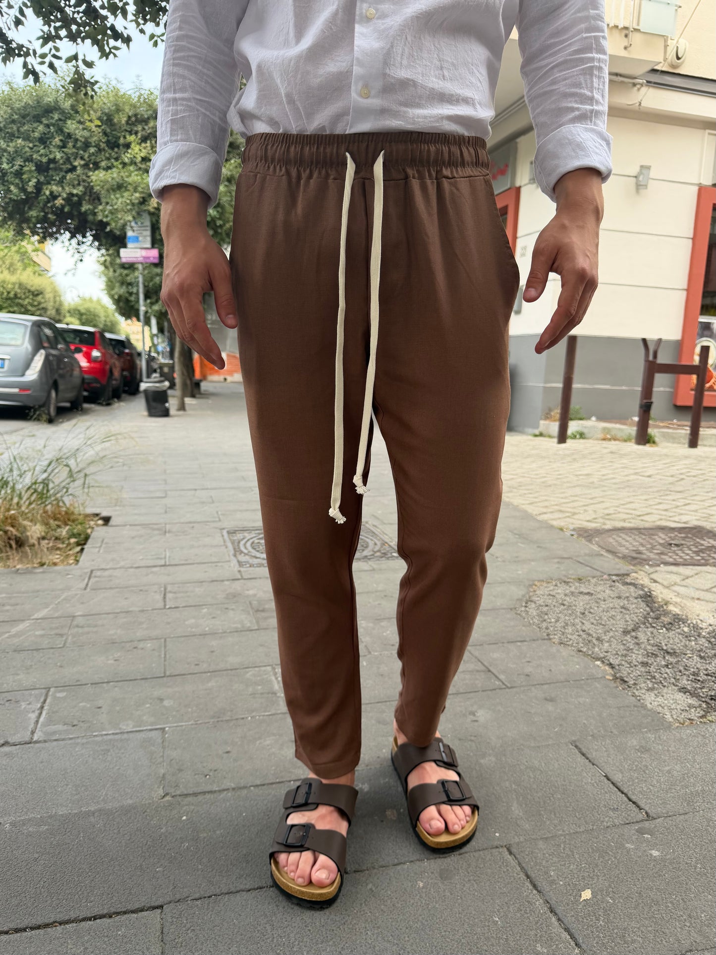 Pantalaccio in lino sartoriale