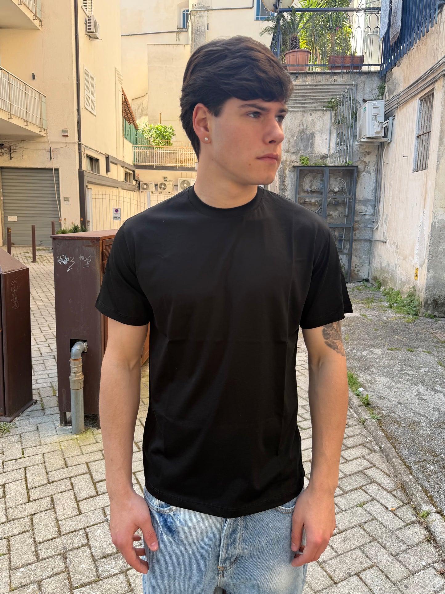 T-shirt filo di scozia