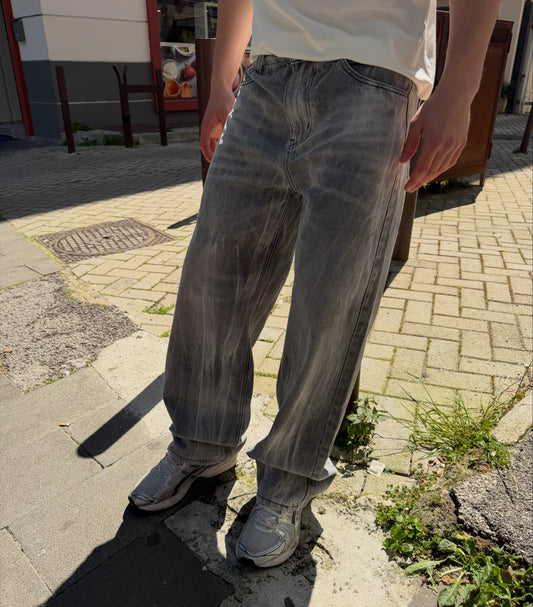 Jeans baggy sfumato gray