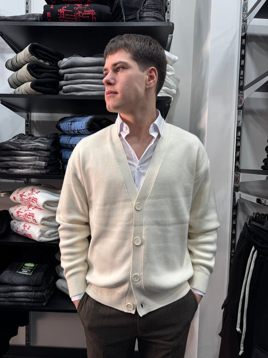 Cardigan tessuto premium over-size