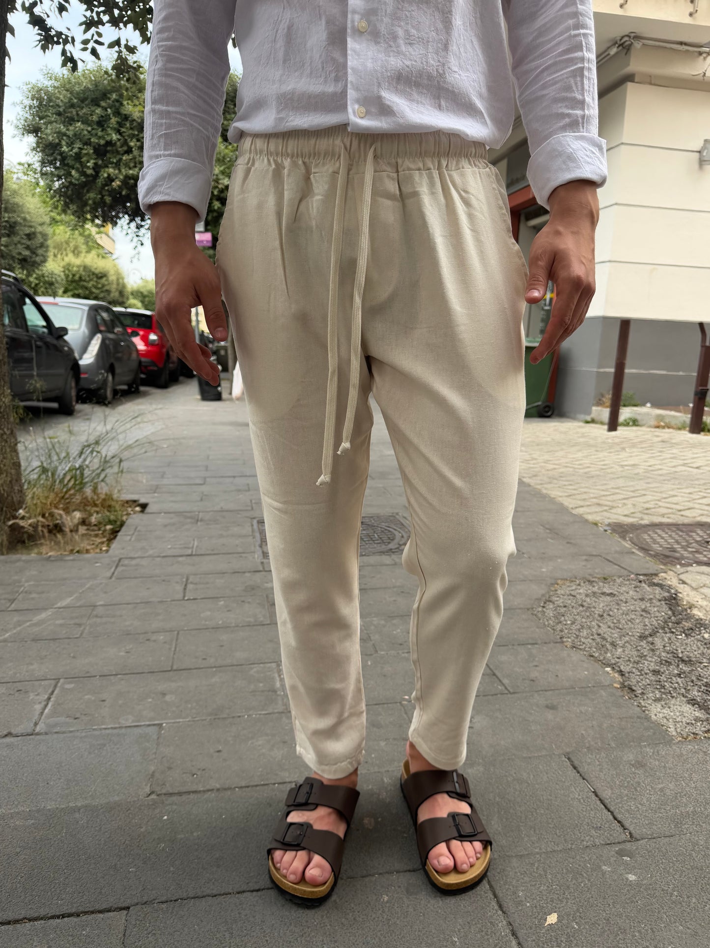 Pantalaccio in lino sartoriale