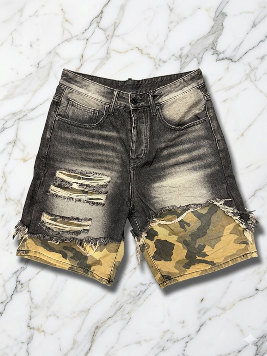 Bermuda grigio scuro militare