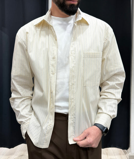 camicia over-size rigata ⚡️